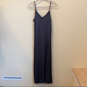 XIRENA Dark Grey Slip Dress, Size L